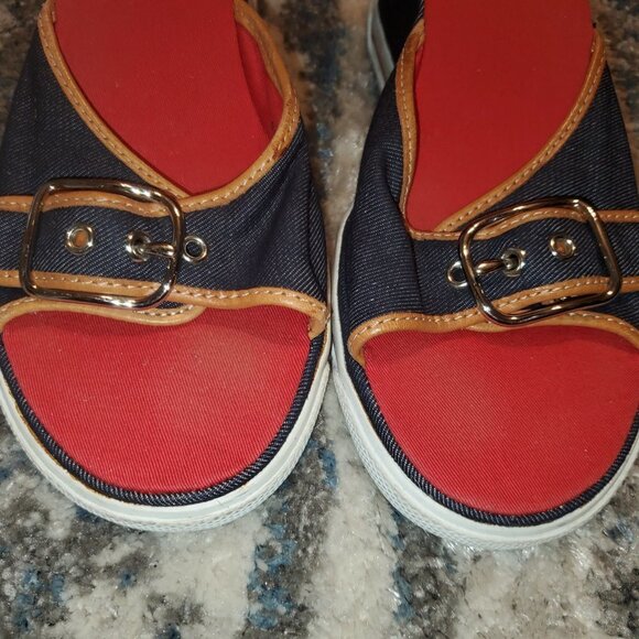 Coach Red/Blue Alyssa Sandal Wedges || 8B || EUC - Picture 5 of 13
